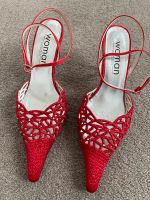 Eleganter Slingpumps in rot Gr. 38 Sandalette Hannover - Ahlem-Badenstedt-Davenstedt Vorschau