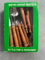 24-teiliges Bistrobesteck Holz Retro *wie neu* Sachsen-Anhalt - Aschersleben Vorschau