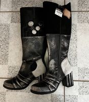 NEU Maciejka Gr. 38 Stiefel Schuhe Designer schwarz grau Saarland - Merzig Vorschau