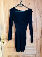 Winterkleid Schlauchkleid Strickkleid schwarz Rüschen Sachsen - Lichtenstein Vorschau