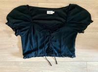 Bluse Crop Top Schwarz mit Schnürung Pamela Reif x Na-kd Nordrhein-Westfalen - Reichshof Vorschau