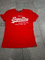 2 superdry t-shirt gr.m rot u weiss mit druck Nordrhein-Westfalen - Herten Vorschau