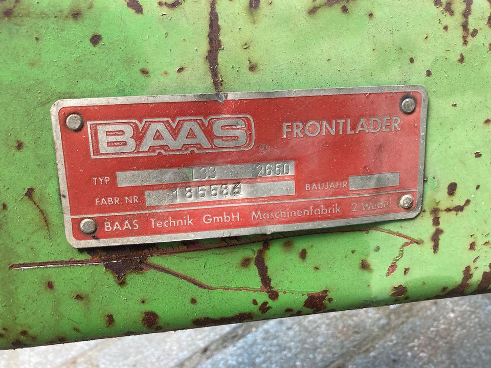 Original BAAS Frontlader Frontladerschwinge KAT 3 HG Betätigung in Wildeshausen