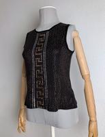 VERSACE x H&M Tank Top 36 S schwarz Baumwolle Nieten Shirt Hamburg-Nord - Hamburg Eppendorf Vorschau