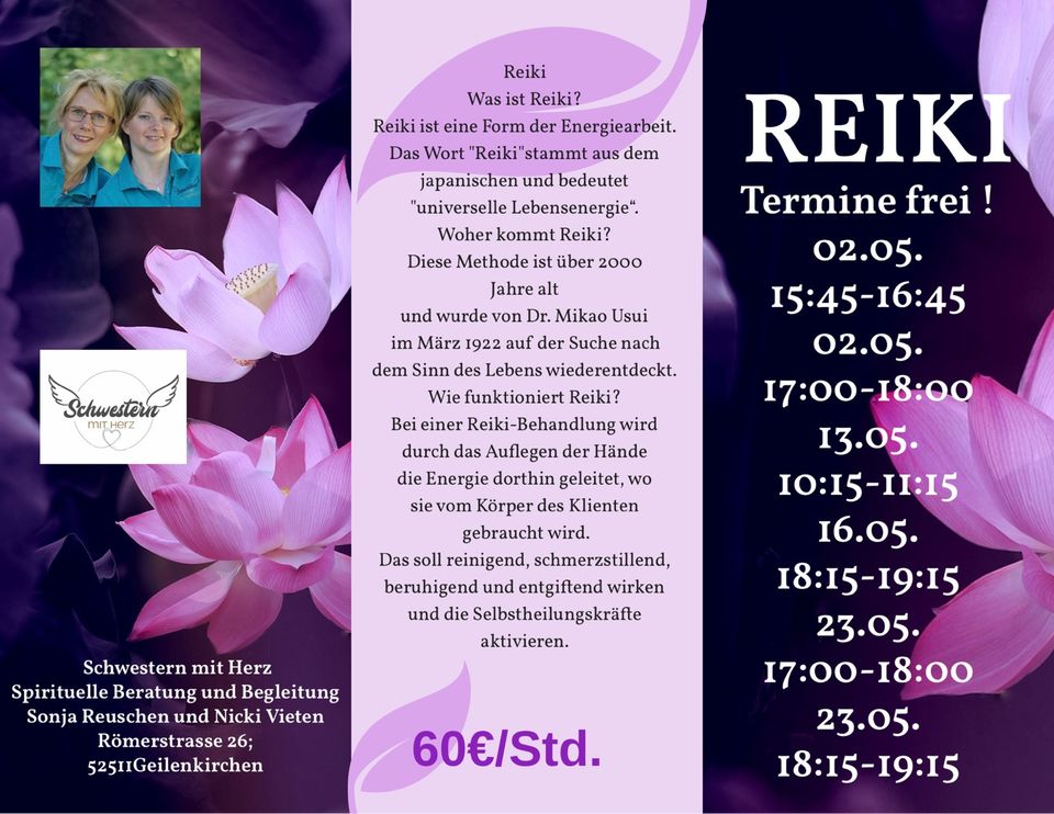 Reiki Behandlung Angebot Mai 50€/60 Min. in Geilenkirchen