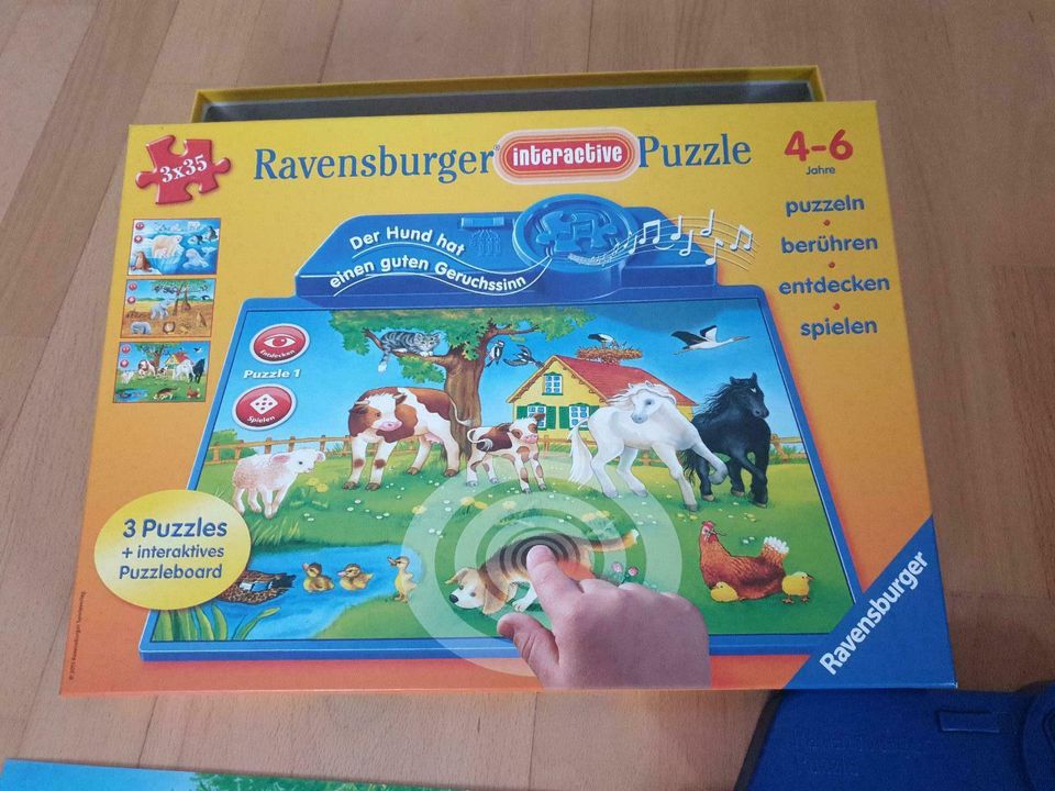 Ravensburger interaktives Puzzle 4-6 Jahre 3x35 Teile Tiere Sound in Ehingen (Donau)