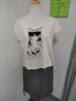 Schönes niedliches  T-Shirt mit Pailletten Katze Steele / Kray - Essen Freisenbruch Vorschau