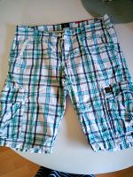 Shorts Herren Bermuda Karo türkis blau Urlaub Strand s.Oliver Bayern - Johannesberg Vorschau