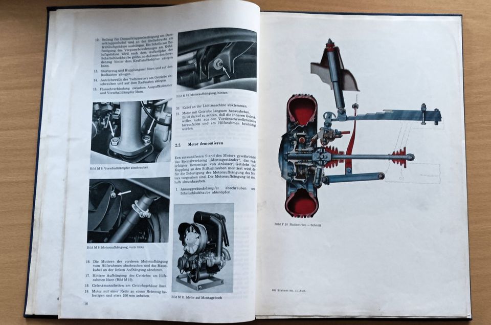 Reparaturhandbuch für Personenkraftwagen Trabant 601 in Potsdam