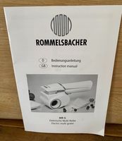 Rommelsbacher elektrische Multireibe Köln - Merkenich Vorschau