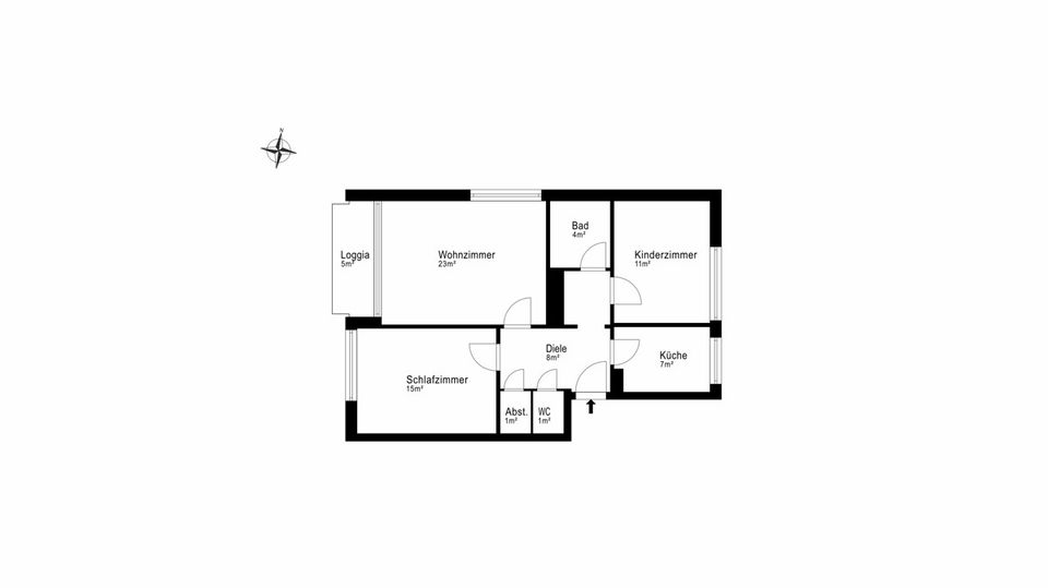 Moderne 3-Zimmer-Wohnung in zentraler und ruhiger Lage in Hamburg