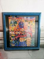 3 x Bilder mit Hundertwasser Motiv mit Rahmen in Größe 30 x 30 cm Hessen - Bensheim Vorschau