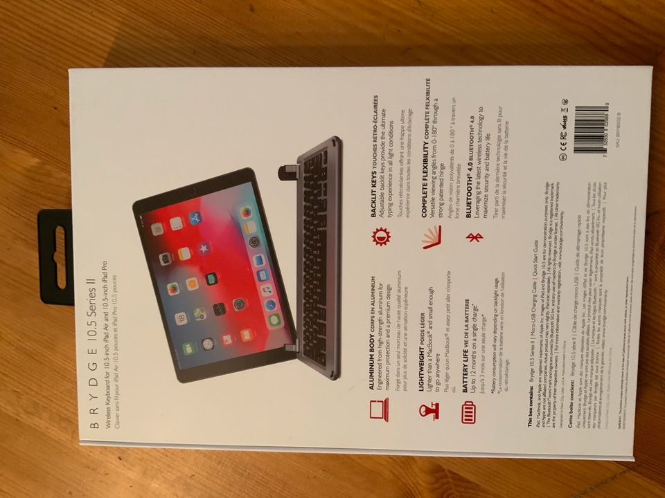 BRYDGE Aluminium Bluetooth Tastatur, für iPad Air 2019 10,5 Zoll in Hamburg