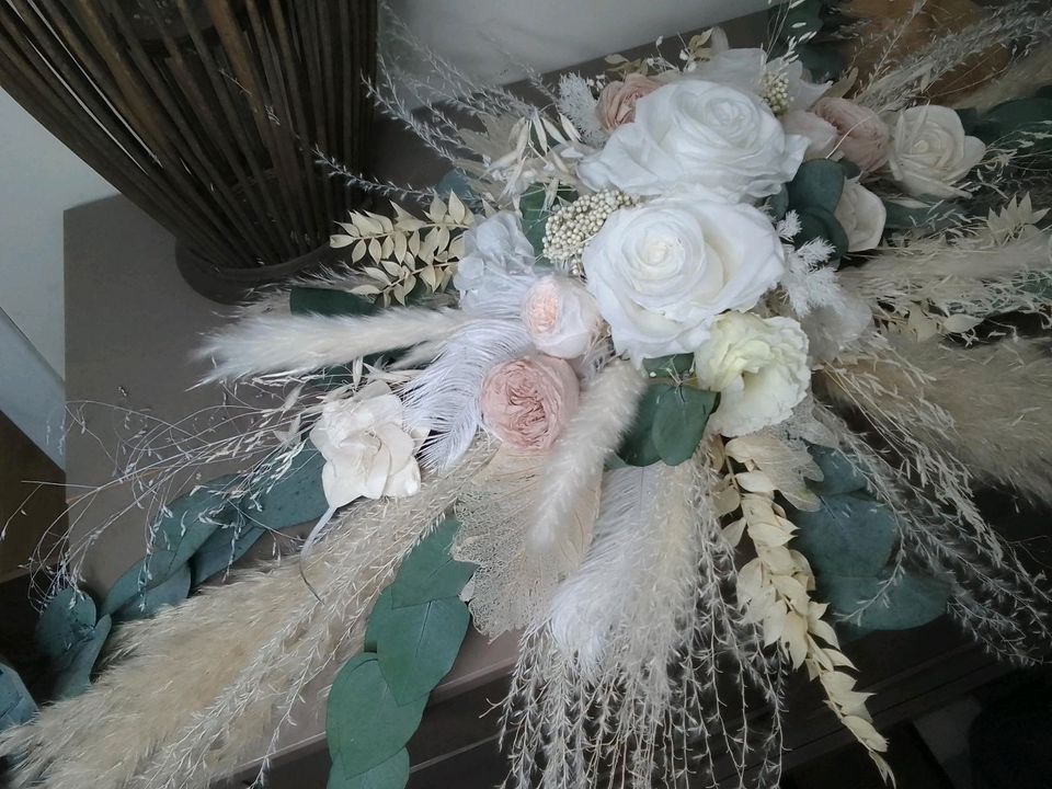 Trockenblumen Autoschmuck, Hochzeit, Boho, Vintage, Handmade in Beelitz
