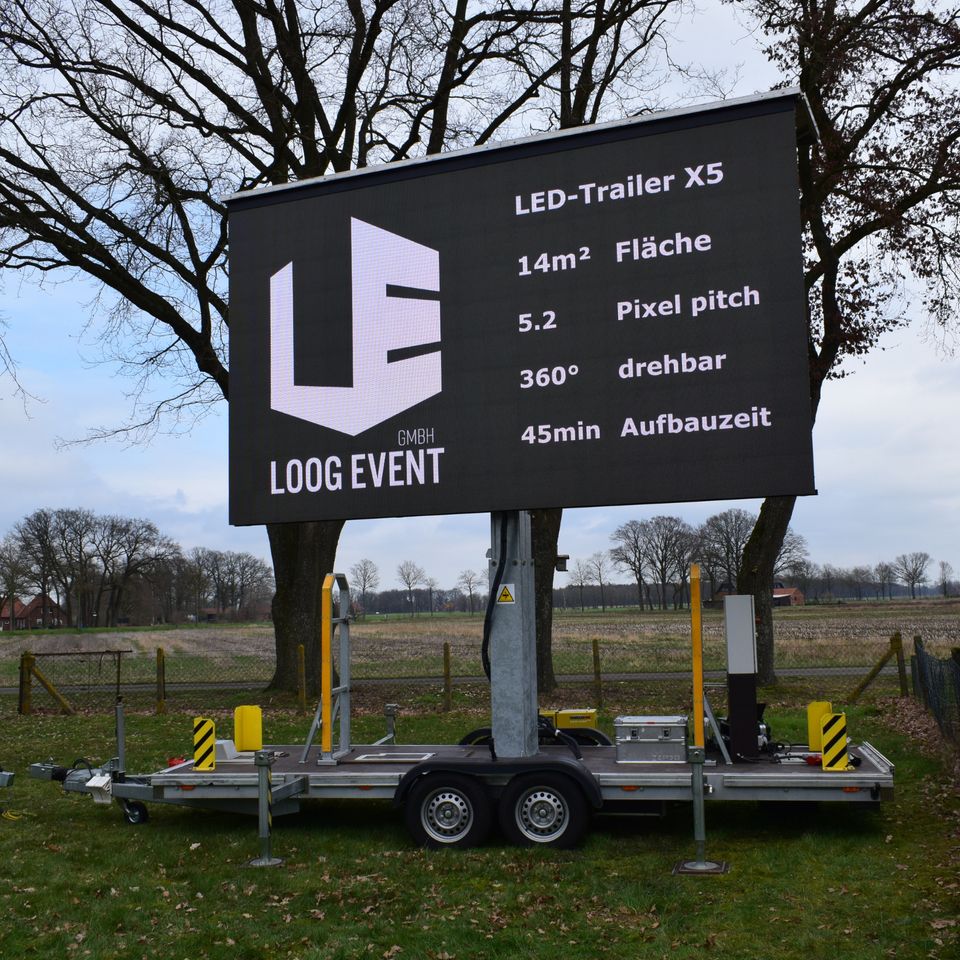 Mobile LED-Wand, LED-Wand Trailer, Video-Wand Outdoor *MIETEN* in Leipzig