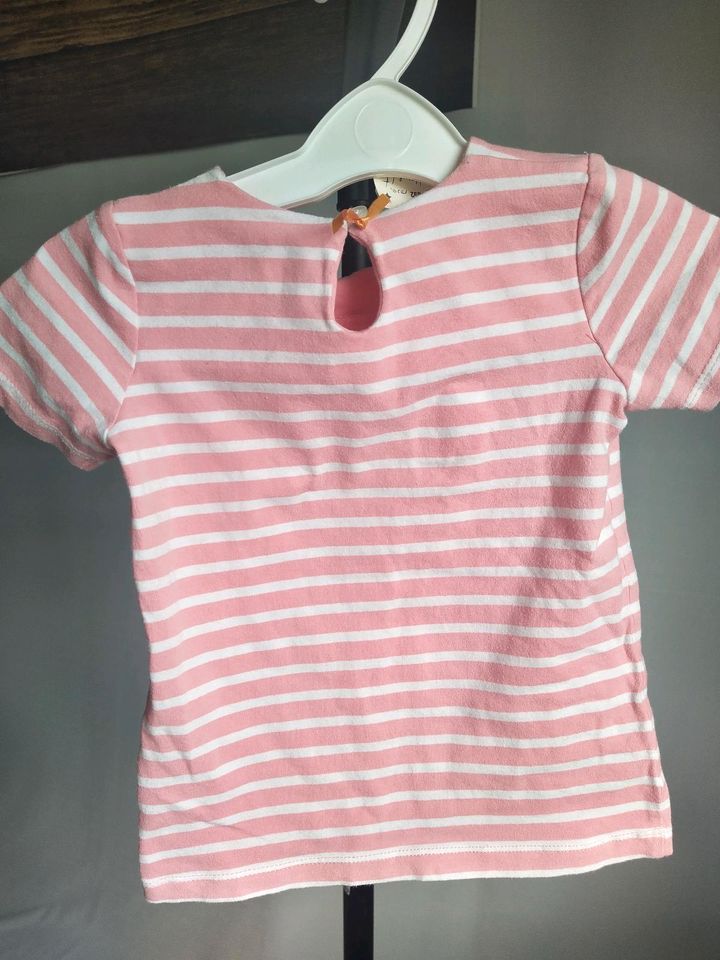 Süßes Name it Shirt, rosa/weiß geringelt, Gr. 92 in Grüna (Sachsen)