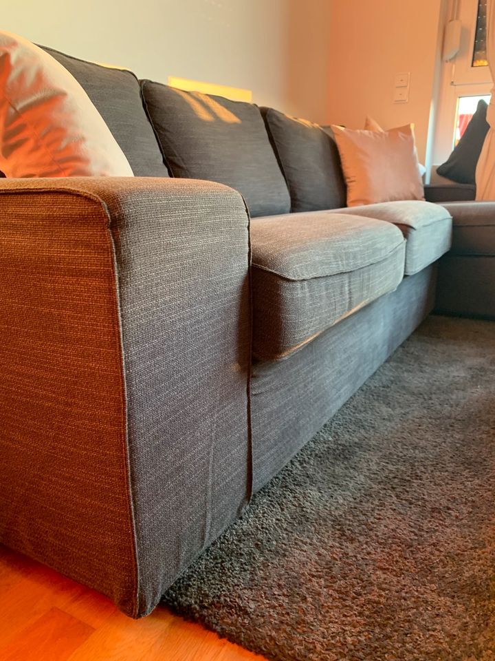 Sofa, Couch mit Recamiere, L-Form, grau, ABHOLUNG in Düsseldorf