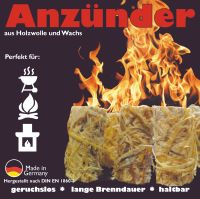 Holzwolleanzünder Kaminanzünder Ofenanzünder Grillanzünder ab 4 € Sachsen-Anhalt - Südharz Vorschau