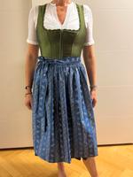 Wenger Dirndl grüne Seide mit schwarzem Rock Bayern - Pocking Vorschau
