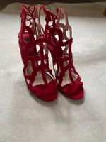 Sandalette von Mango, kirschrot Pankow - Weissensee Vorschau