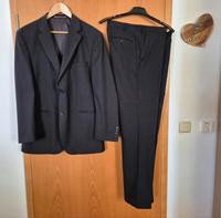 TOP♥️ Anzug Gr. 50 feine Schurwolle, schwarz Nadelstreifen Herren Kr. München - Grasbrunn Vorschau