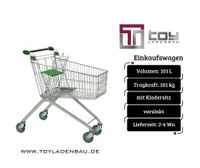 Einkaufswagen mit Kindersitz, Einkaufsroller, Einkaufsrollwagen, Marktroller, Supermarkteinrichtung, Korbvolumen 101 l, Tragkraft 101 kg Nordrhein-Westfalen - Herne Vorschau