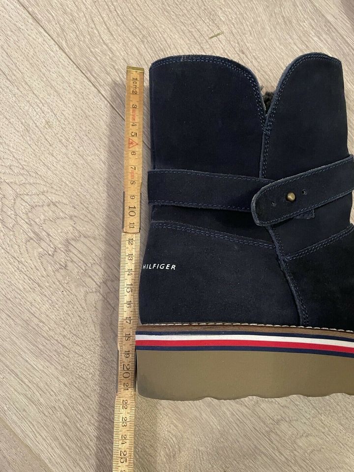 Tommy Hilfiger Stiefel Damen Stiefeletten blau Winter 39 in Böhl-Iggelheim