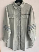 Hemd Bluse Hemdbluse Oversized Oversizedhemd Lochmuster mintgrün Bayern - Kaufbeuren Vorschau
