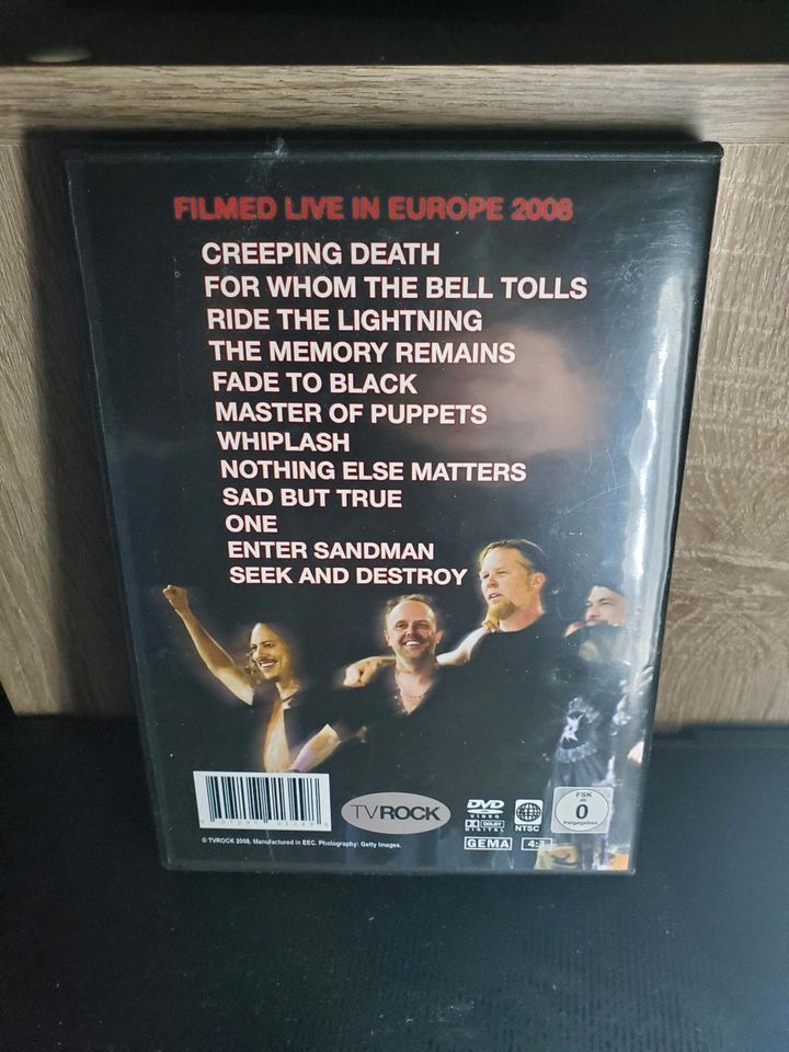 Metallica Touring Europe 08 DVD in Döbeln