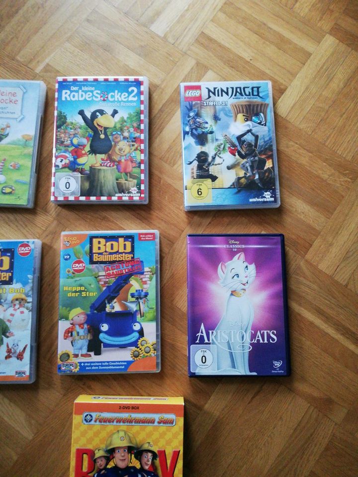 DVD Raabe Socke, Bob der Baumeister, Ninjago in Denzlingen