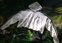Adidas Cropped Sweatshirt Hoodie Pullover  3 Streifen  oversized Thüringen - Jena Vorschau
