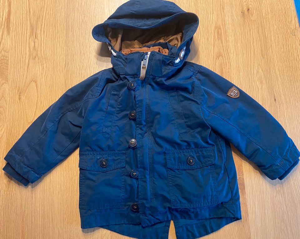 H&M Jacke Blau mit herausnehmbarer Weste Gr 92 in Stadland