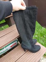 Marco Tozzi Damen Stiefel Glitzer Gr.37 schwarz Hessen - Baunatal Vorschau
