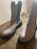 Tamaris Stiefel Halbhoch Größe 37 Grey Nubuc Saarland - Riegelsberg Vorschau