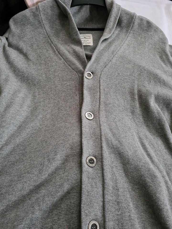 Neu! XXL☆ Herren Strickjacke, Tom Tailor  grau, Pulli in Neuss