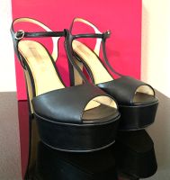 Prima Donna Pumps Plateu Peeptoe Leder schwarz Gr 41 - Made in IT Bayern - Poing Vorschau