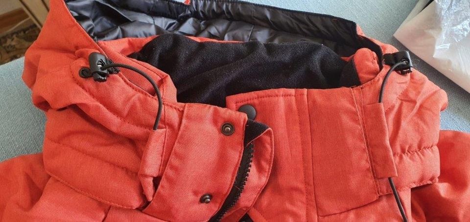 Winterjacke, Herren-Jacke Steppjacke, Kapuze, orange, L oder XL in Frankfurt am Main