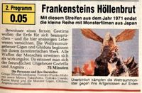 Ich suche TV-Aufnahmen vom ZDF oder Sat. 1 von Godzilla Filmen! Nordrhein-Westfalen - Mechernich Vorschau