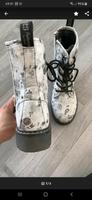 ORIG. DOCKERS weiße Boots Stiefel 36 silber Rosen Horn-Lehe - Lehesterdeich Vorschau