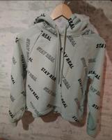 Grüner Pulli mit Aufschrift in Gr. S Hessen - Brechen Vorschau