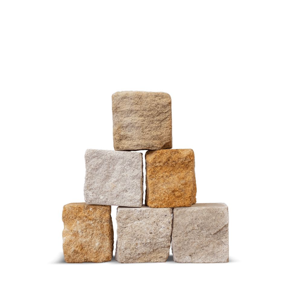 ✅ Sandstein Pflaster Steine 6/8 9/11 15/17 1000kg BigBag Palette in Burkau