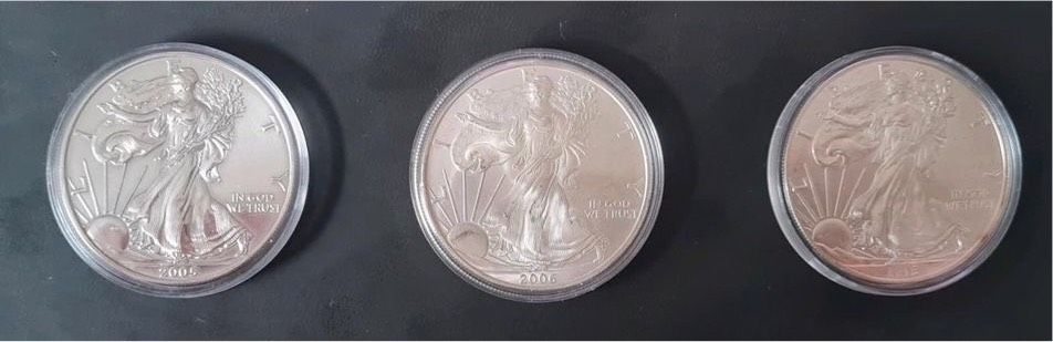 Silver Eagle Silber 1 oz 2005 2006 2015 Silbermünzen in Berlin