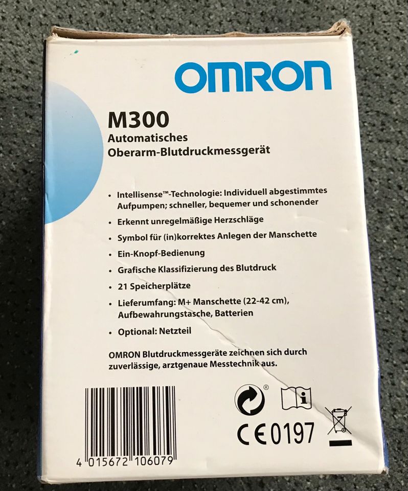 Oberarm Blutdruckmessgerät Omrom M300. Top Zustand in Bottrop