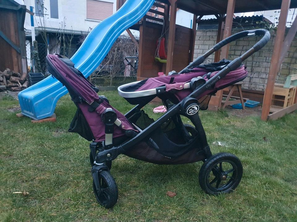 baby jogger city select 2 Geschwisterwagen / neue Reifen in Florstadt