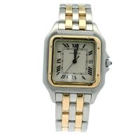 Cartier Panthere Jumbo Stahl/Gold 2 Streifen Quarz Datum Full Set Hannover - Mitte Vorschau