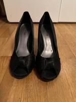High Heels schwarz Satin, Gr. 40 - wie neu! Brandenburg - Eggersdorf Vorschau