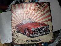 Metallschild blechschild Auto California racing Route 66 rot Nordrhein-Westfalen - Marl Vorschau