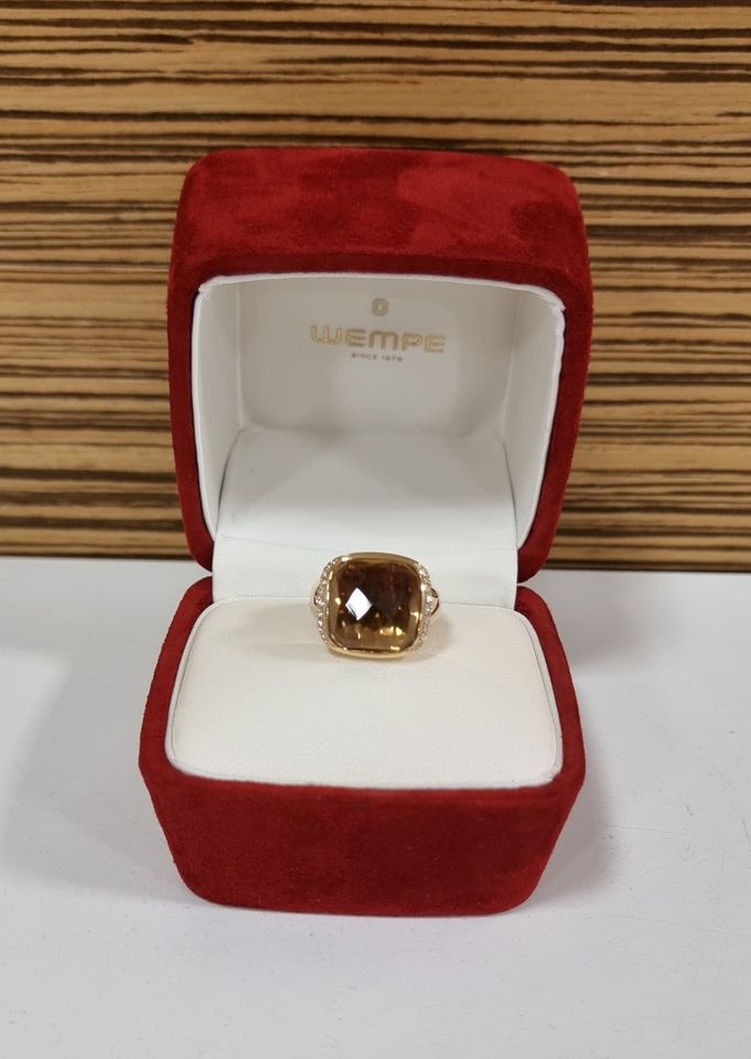 Wempe by Kim Ring Corolle mit Quarz und Brillanten 750er Rosegold in Nürnberg (Mittelfr)