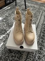 Catwalk Stiefelletten Boots Creme beige Gold 38 Bayern - Bad Abbach Vorschau