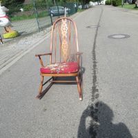 Chicer Vintage massivholz Schaukelstuhl im Country Landhaus Stil Baden-Württemberg - Meißenheim Vorschau